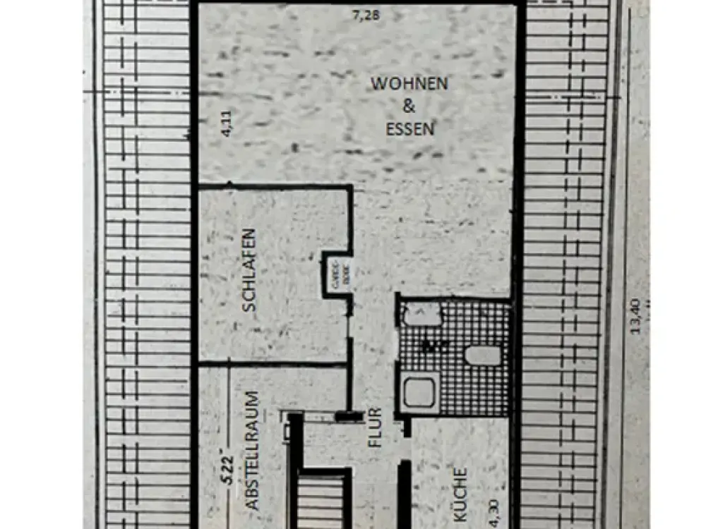 2,5-ZKB-DG-Whg. mit Einbauküche und Gartenmitbenutzung, Nähe Unterbacher See