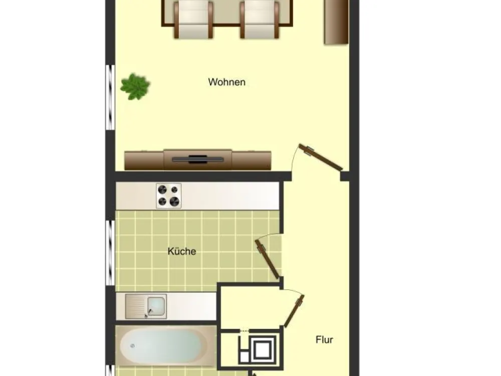 2-Zimmer-Wohnung in Kamen Mitte
