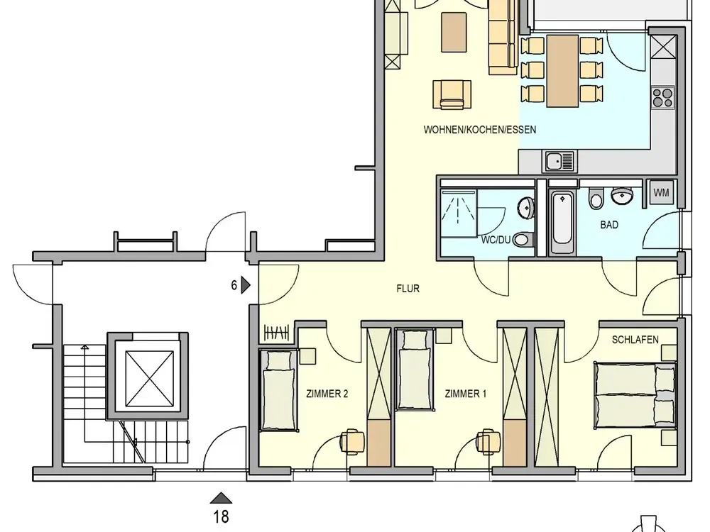 Attraktive 4 Zimmerwohnung in Südhanglage 15404/18/6