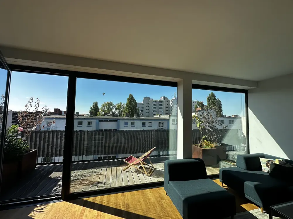 Wunderschönes Penthouse in Alt-Treptow: 120m2, Neubau, 4 Zimmer