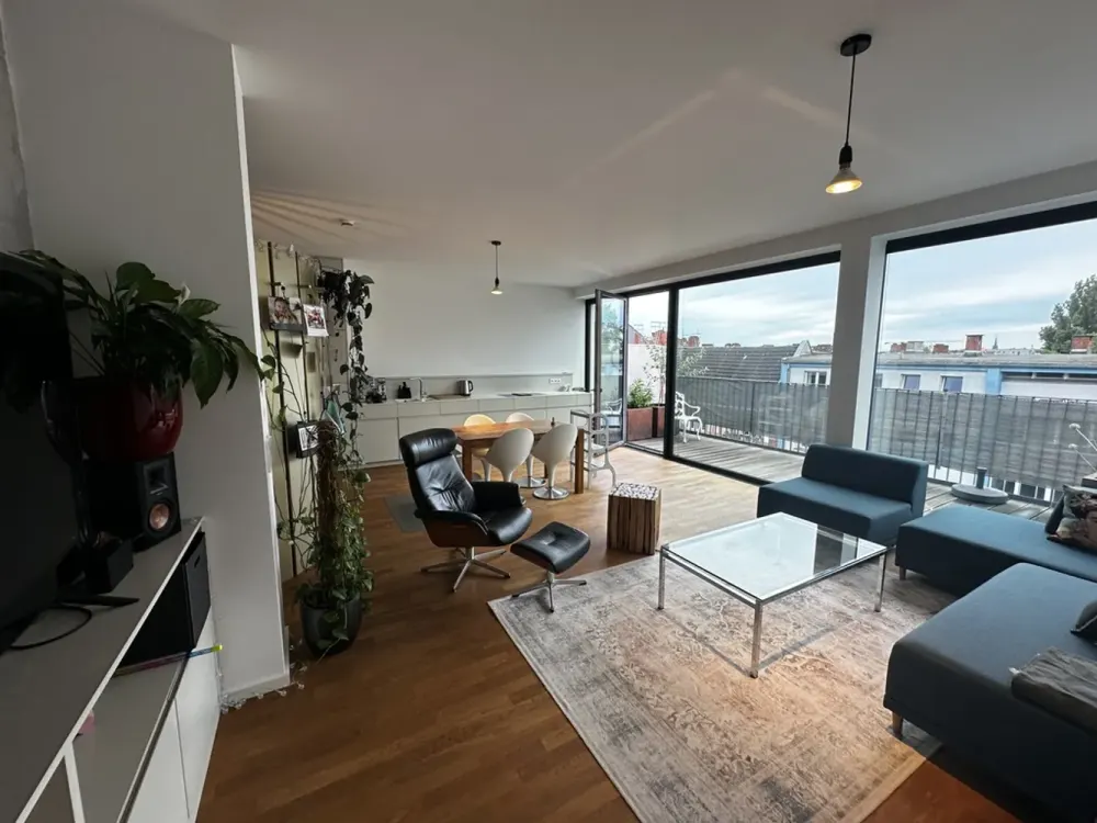 Wunderschönes Penthouse in Alt-Treptow: 120m2, Neubau, 4 Zimmer