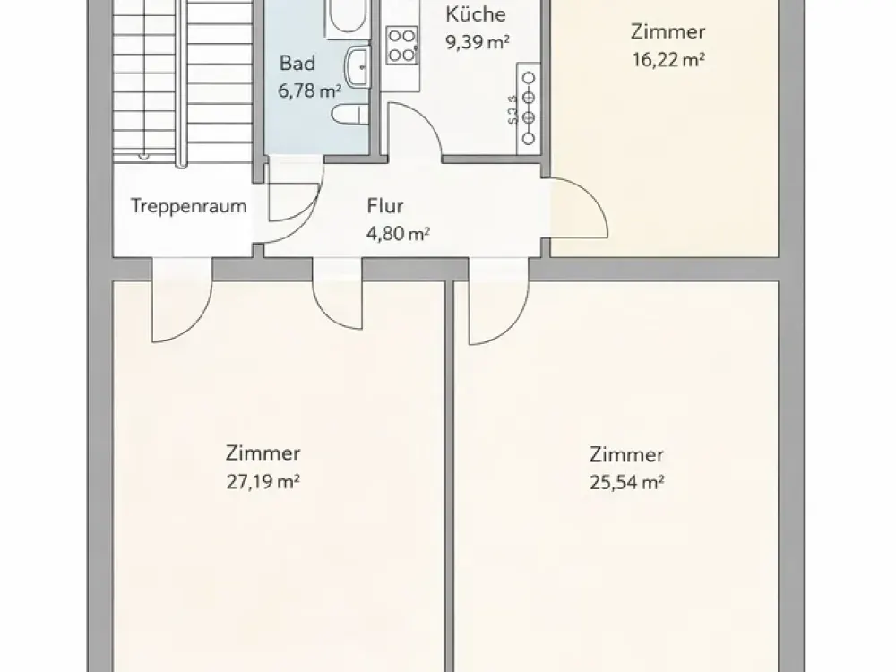 Zauberhafte 3-Zimmerwohnung im Komponistenviertel