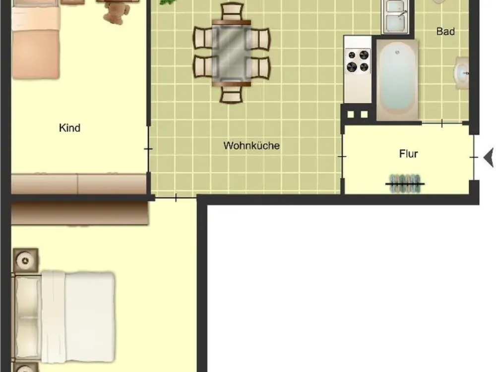 2-Zimmer-Wohnung in Duisburg Huckingen