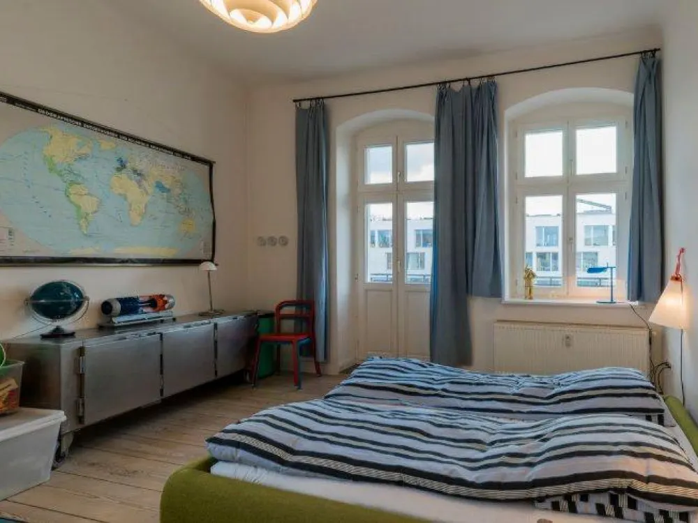 Bright Old Building Apartment with High Ceilings and Spacious Rooms