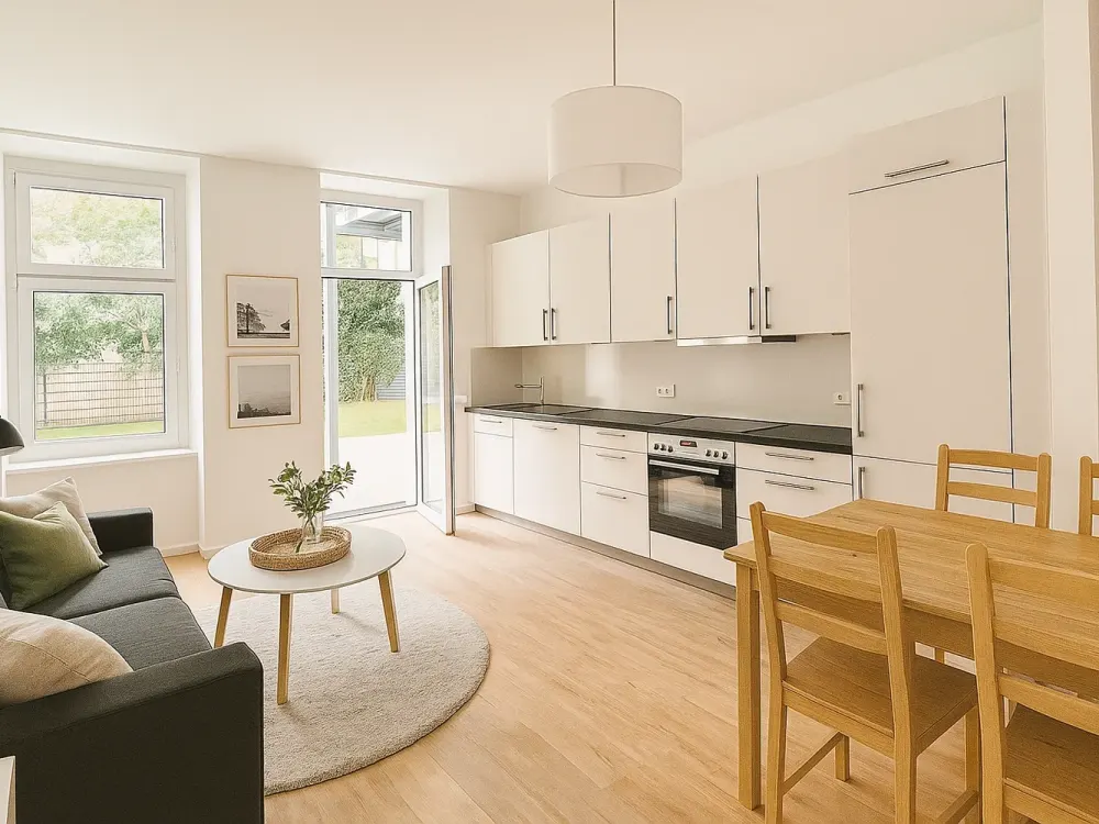 Helle Wohnung mit Gartennutzung in ruhiger Hoflage, Nähe S-/U-Bahnhof Neukölln