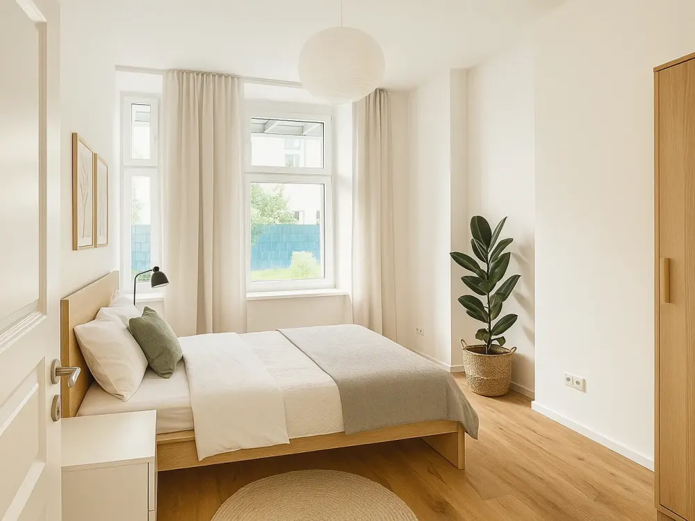Helle Wohnung mit Gartennutzung in ruhiger Hoflage, Nähe S-/U-Bahnhof Neukölln