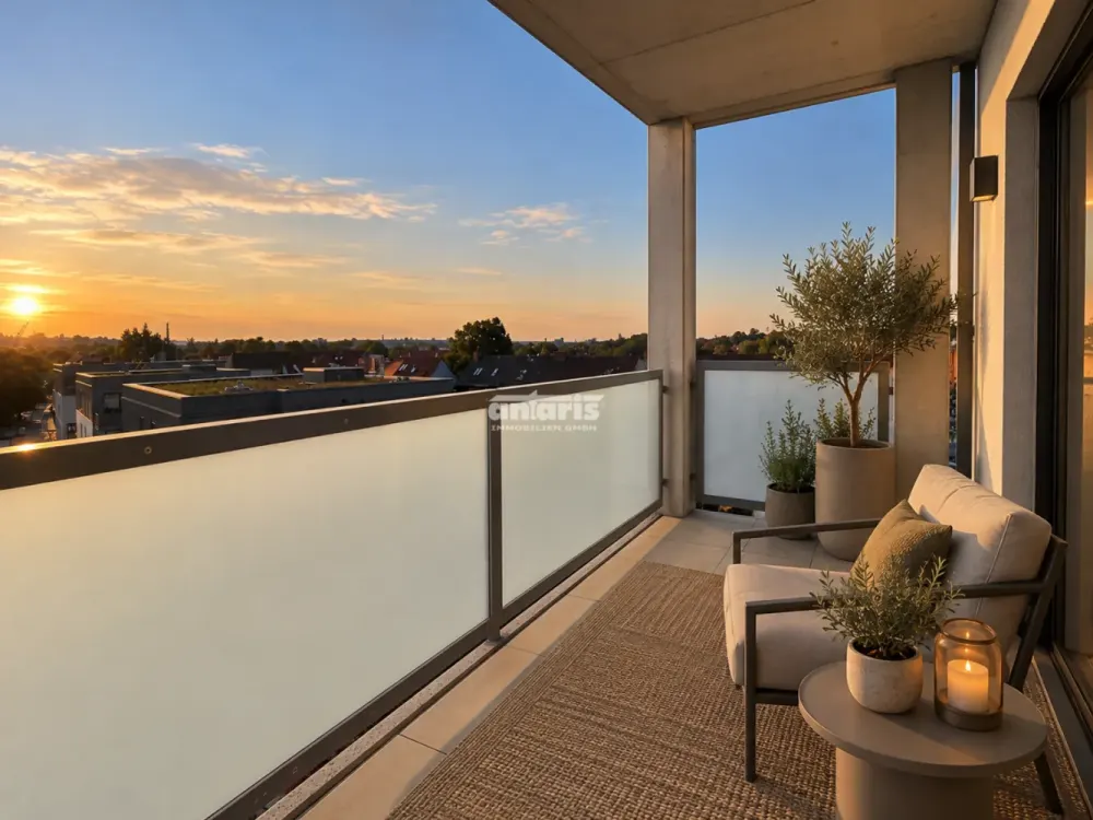 antaris Immobilien GmbH ** Wohnen am Schwemmbach, 3-Raum-Wohnung mit EBK & 2 Balkonen **