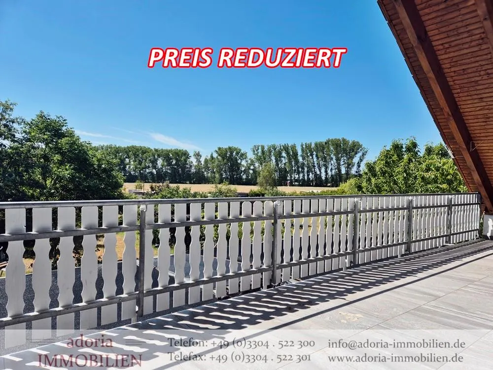 * Große 3-Zimmer-Wohnung mit Balkon und traumhaftem Blick in die Natur * ab sofort * Bötzow *