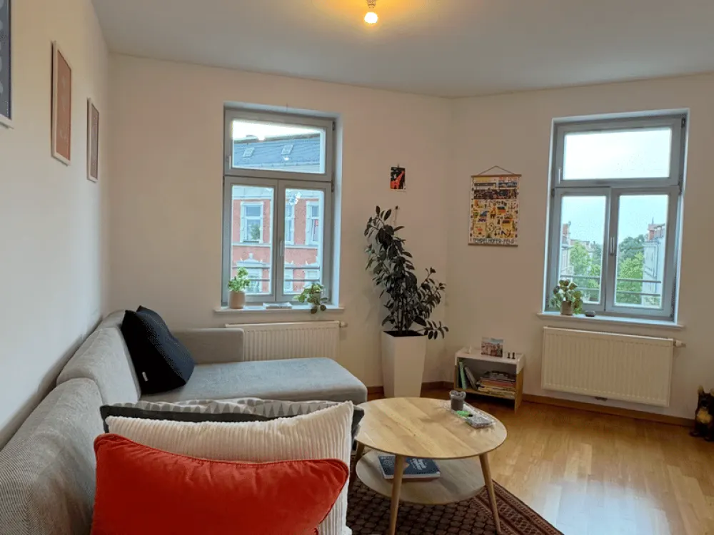Möblierte 3-Zimmer-Wohnung mit Balkon & Homeoffice in Leipzig-Plagwitz | 01.10.26-31.03.27