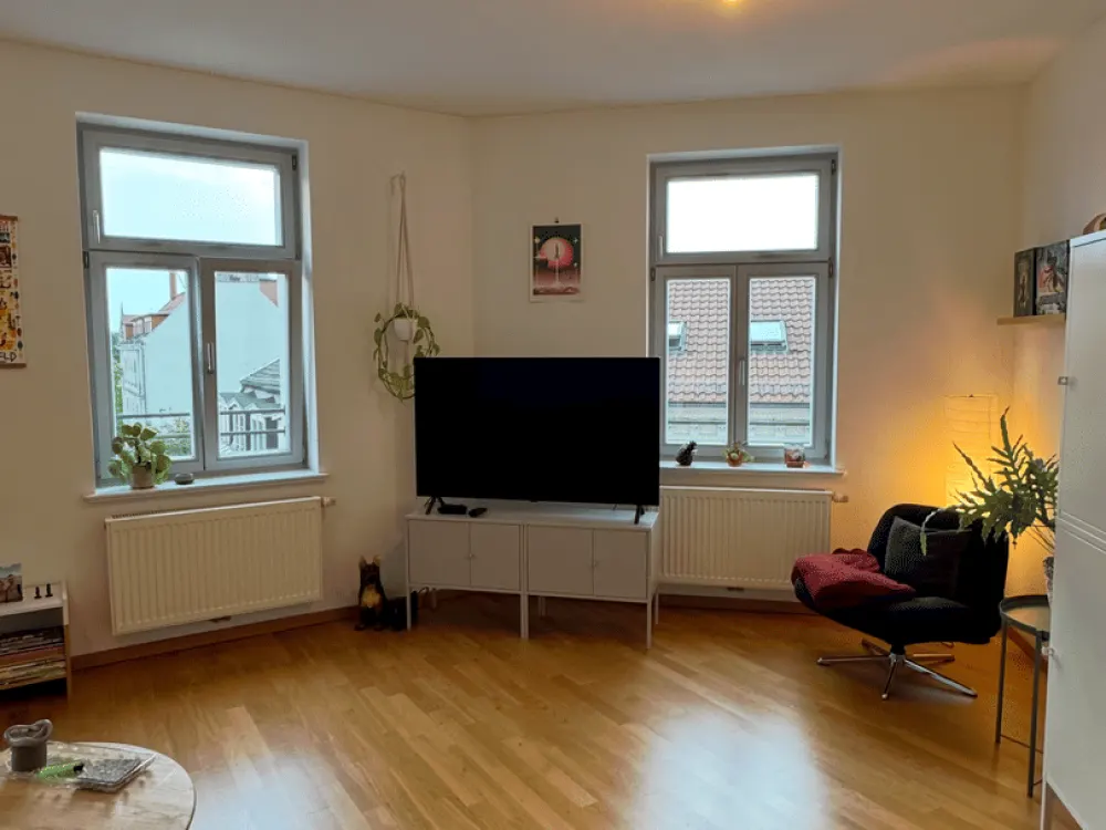Möblierte 3-Zimmer-Wohnung mit Balkon & Homeoffice in Leipzig-Plagwitz | 01.10.26-31.03.27
