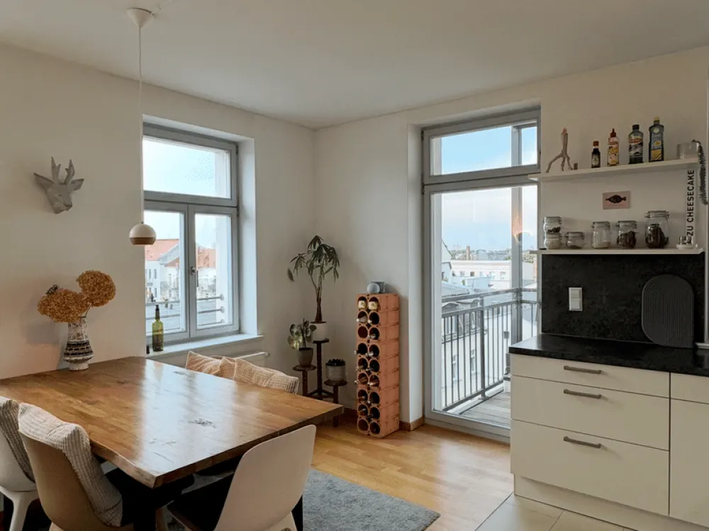 Möblierte 3-Zimmer-Wohnung mit Balkon & Homeoffice in Leipzig-Plagwitz | 01.10.26-31.03.27