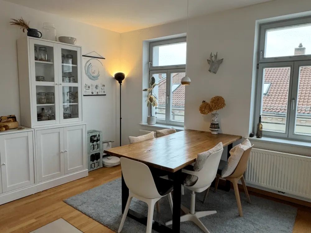 Möblierte 3-Zimmer-Wohnung mit Balkon & Homeoffice in Leipzig-Plagwitz | 01.10.26-31.03.27