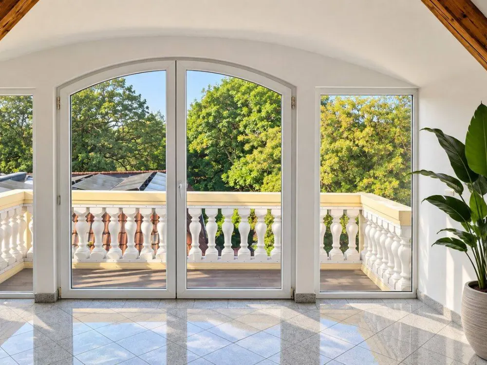 Villa Balustrada Wassergrundstück DG-WE an der weißen Elster, 2xBad, Granit, Einbauspiegel, Klima
