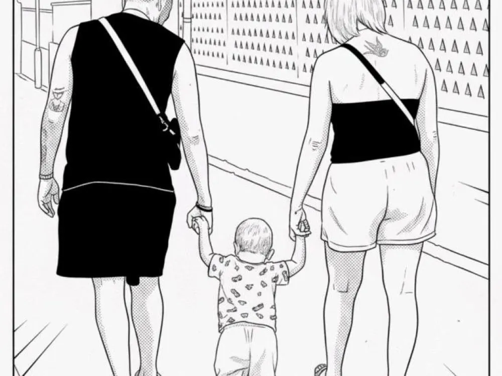 Kleine Familie sucht ein neues Zuhause in Frankfurt