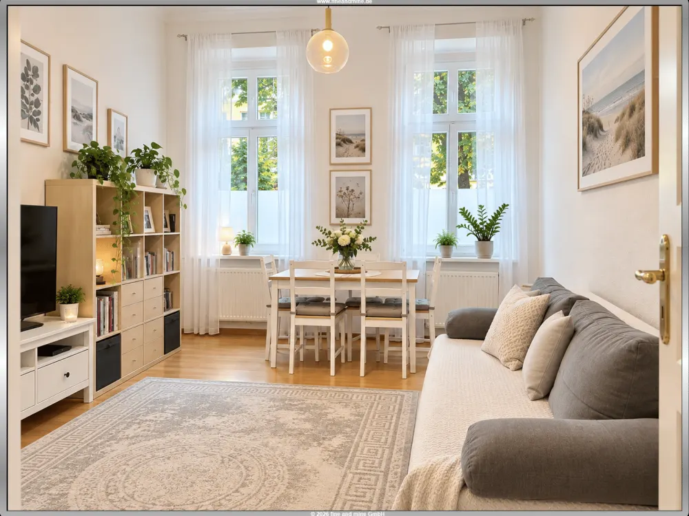 2-Zimmer-Altbauwohnung mit Einbauküche in ruhiger Lage von Berlin-Niederschönhausen
