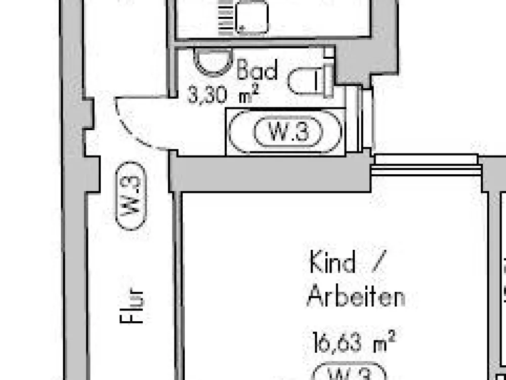 Charme, Gemütlichkeit & Kaminfeuer: Vielseitige 3-Zimmer-Wohnung, ideal auch als WG!