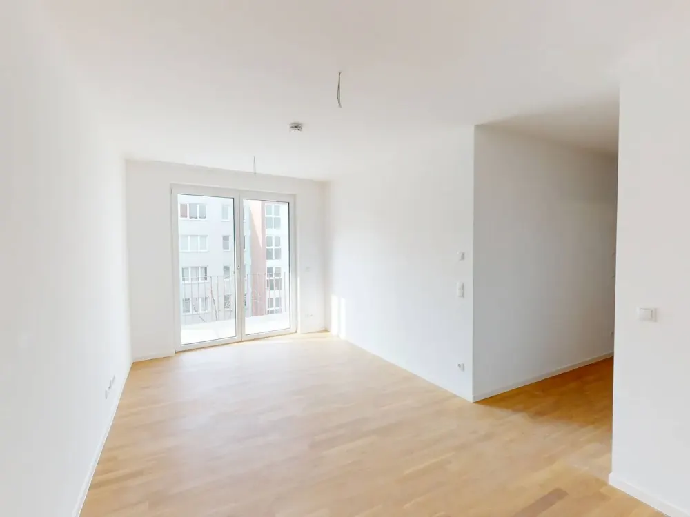Große 2-Zimmer-Wohnung mit Balkon und Einbauküche im Neubauquartier 'Ferdinands Garden'