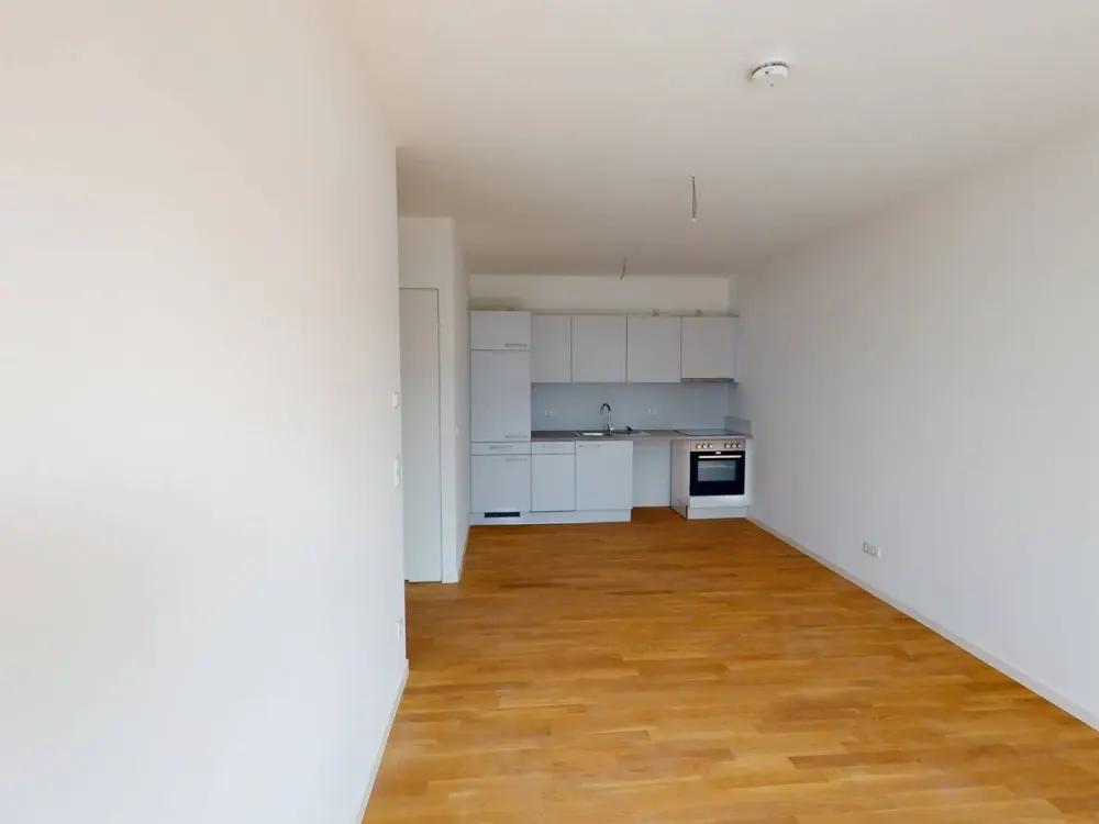 Große 2-Zimmer-Wohnung mit Balkon und Einbauküche im Neubauquartier 'Ferdinands Garden'