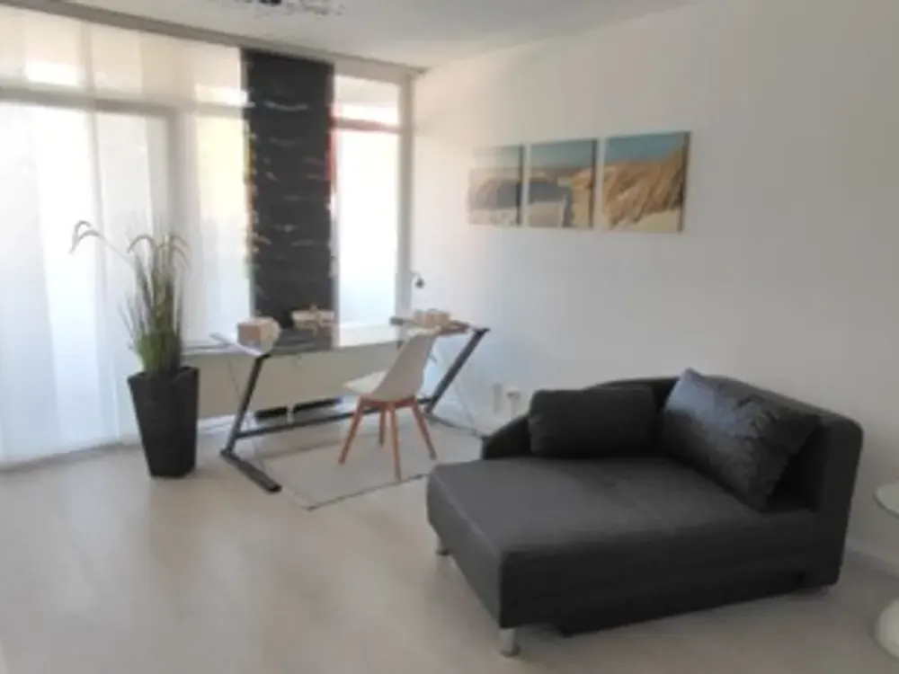 Hochwertig möbliertes 1-Zimmer-Apartment, Balkon, Nähe Bahnhof Langen