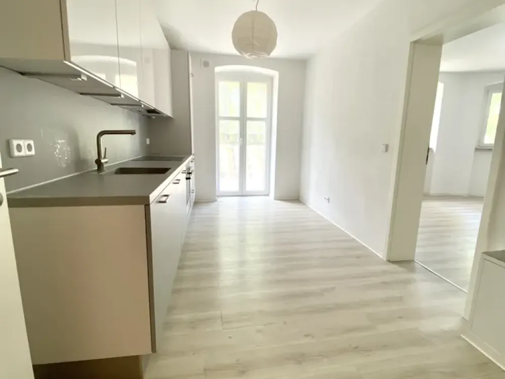 renovierte 2-Zi. Garten-Wohnug mit moderner Küche -max 2 Personen - max. 4 Jahre - Video