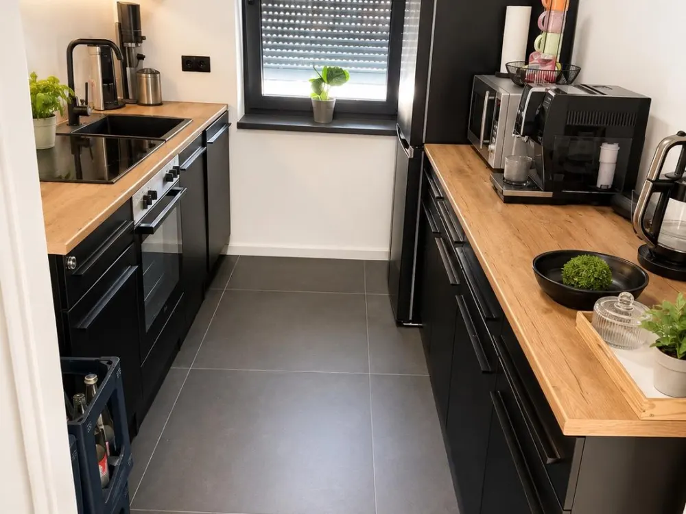 Luxuriöse Wohnung mit Einbauküche & PKW Stellplätze