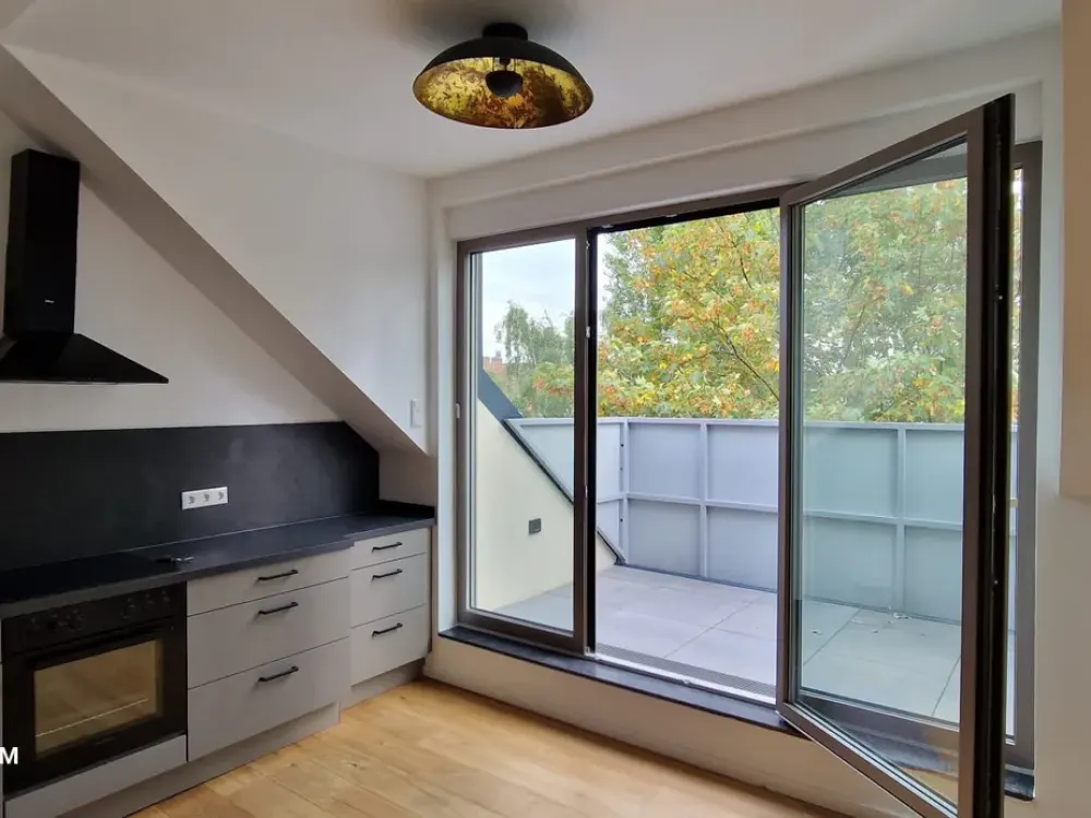 Chic Penthouse, 3 Rooms, Kitchen, Bathroom in Heavenly Peace and Green View in the City Center Seeks New Tenant
