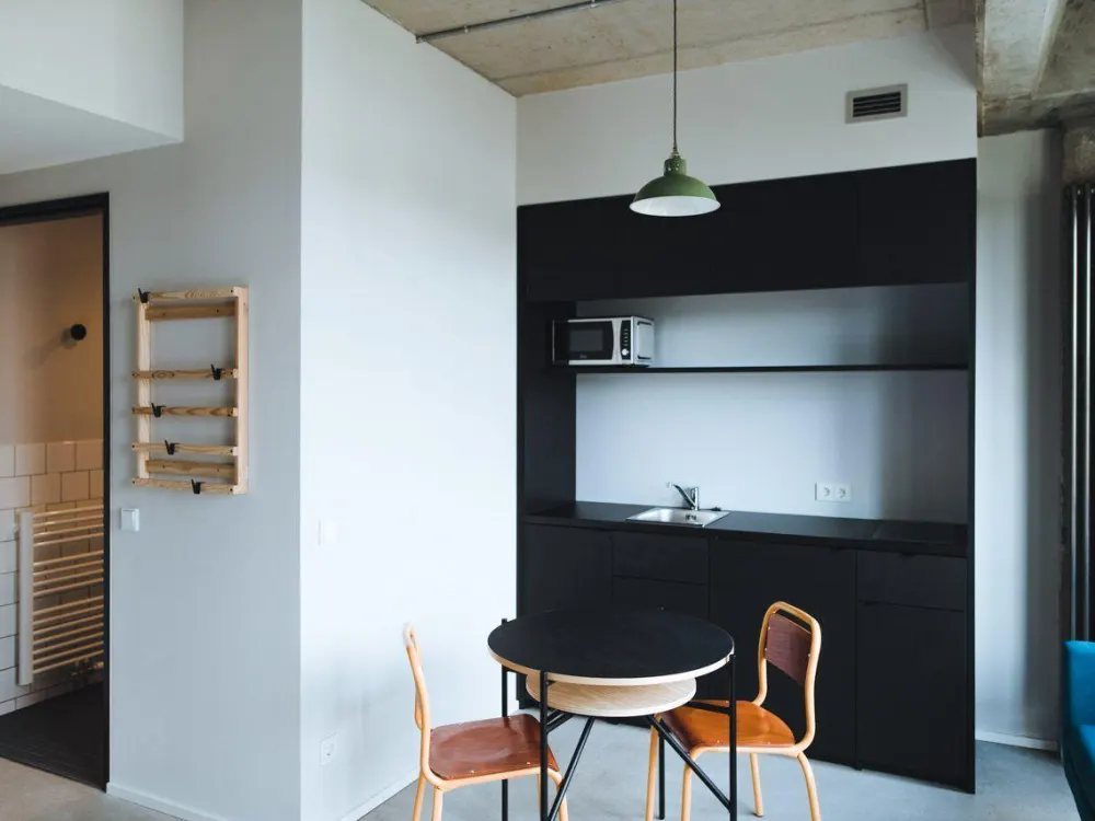 Neon Wood Student Housing in Berlin Friedrichshain, Double Apartment