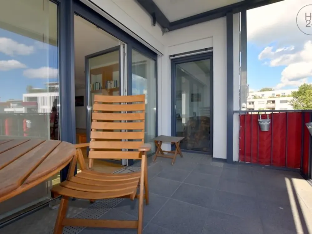 Möblierte 3-Zimmer-Wohnung mit Balkon in zentraler Lage in Memmingen