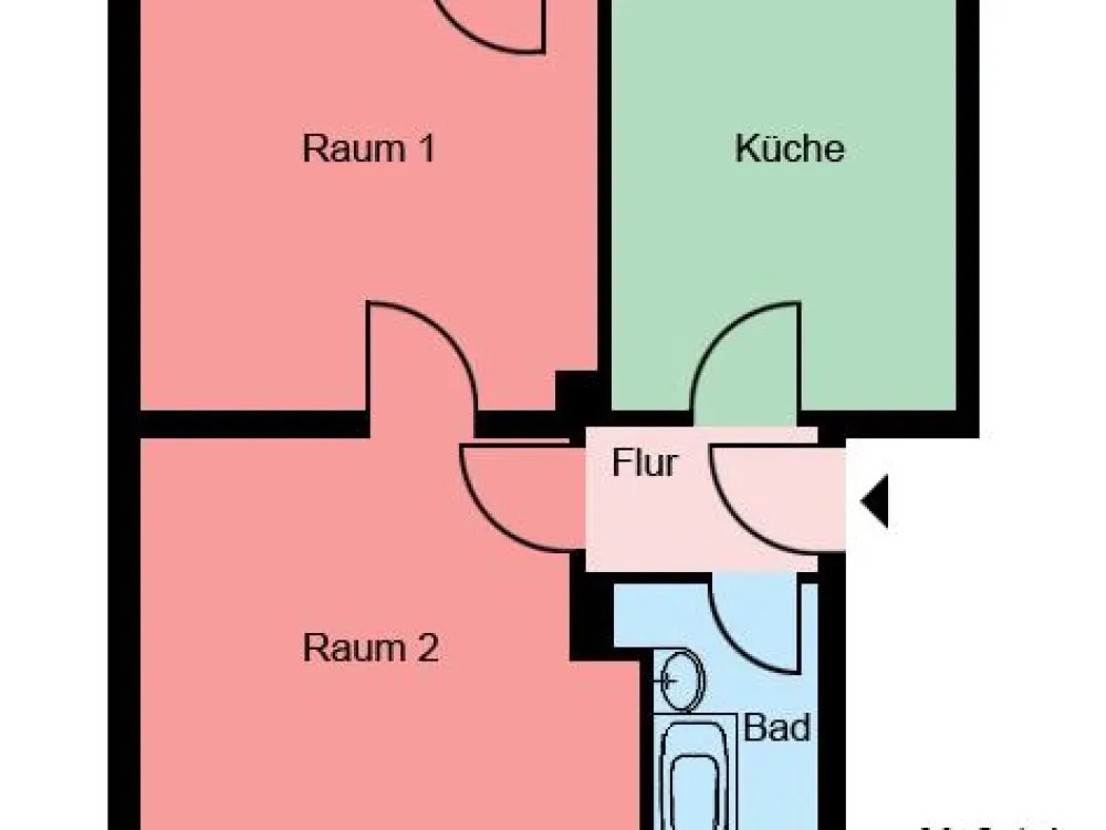 Renovierte 2-Zimmer-Wohnung in Castrop-Rauxel Schwerin