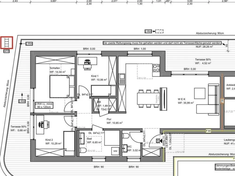 Exclusive Penthouse with Surrounding Roof Terrace - First Occupancy from 01.10.2026