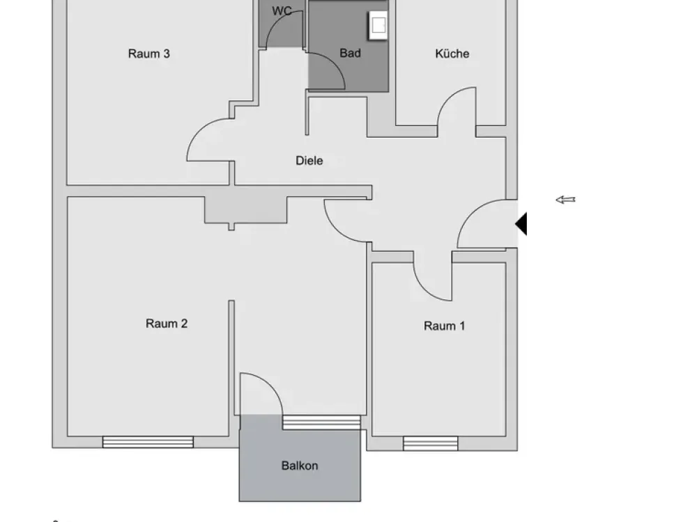 Frisch modernisierte 3-Zimmer-Wohnung in Ludwigsburg Ost