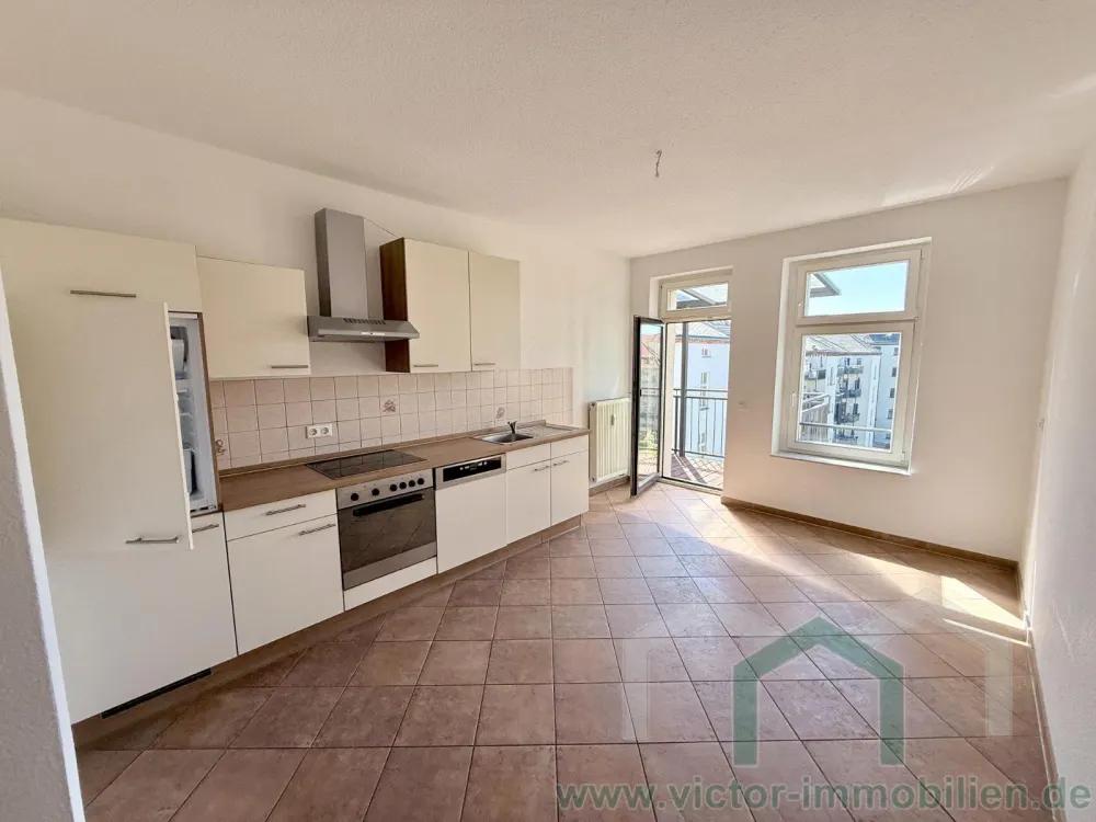 ** DG-Maisonette-Whg. mit Einbauküche und Balkon im Waldstraßenviertel **