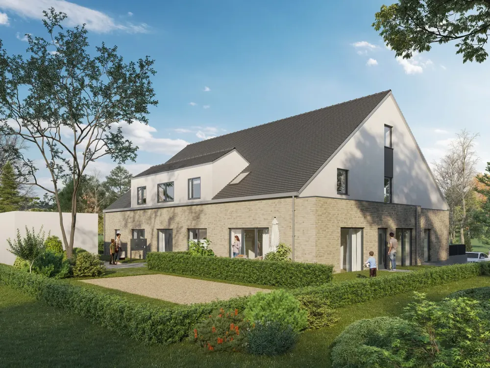 Modern New-Build Rental Apartment on the Ground Floor with Sunny Terrace and Fitted Kitchen in Altenberge