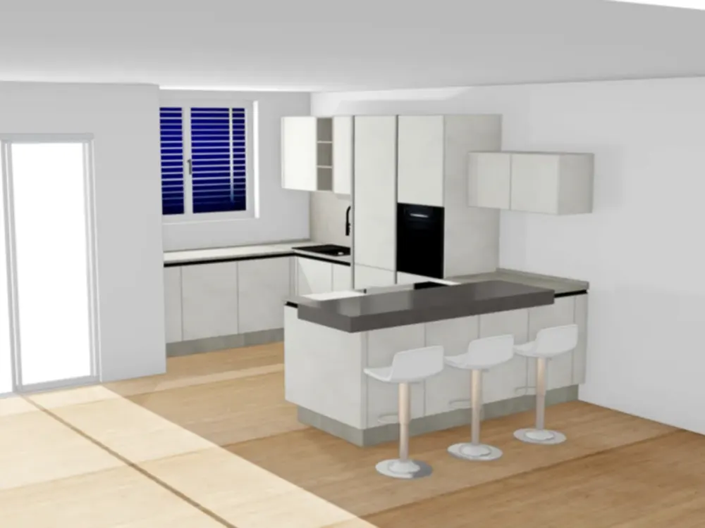 New Build - Exceptional and Exclusive 2-Room Apartment with Balcony and Fitted Kitchen in Hanau