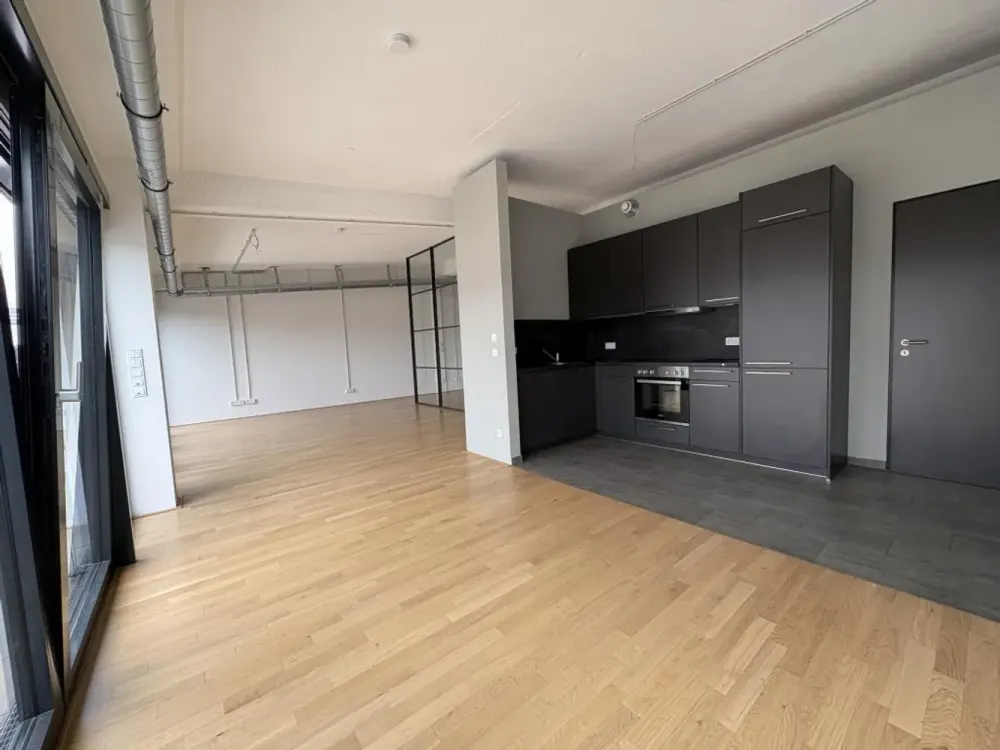 Loftwohnung im beliebten Tabakquartier. Modern wohnen mit Einbauküche und Parkett
