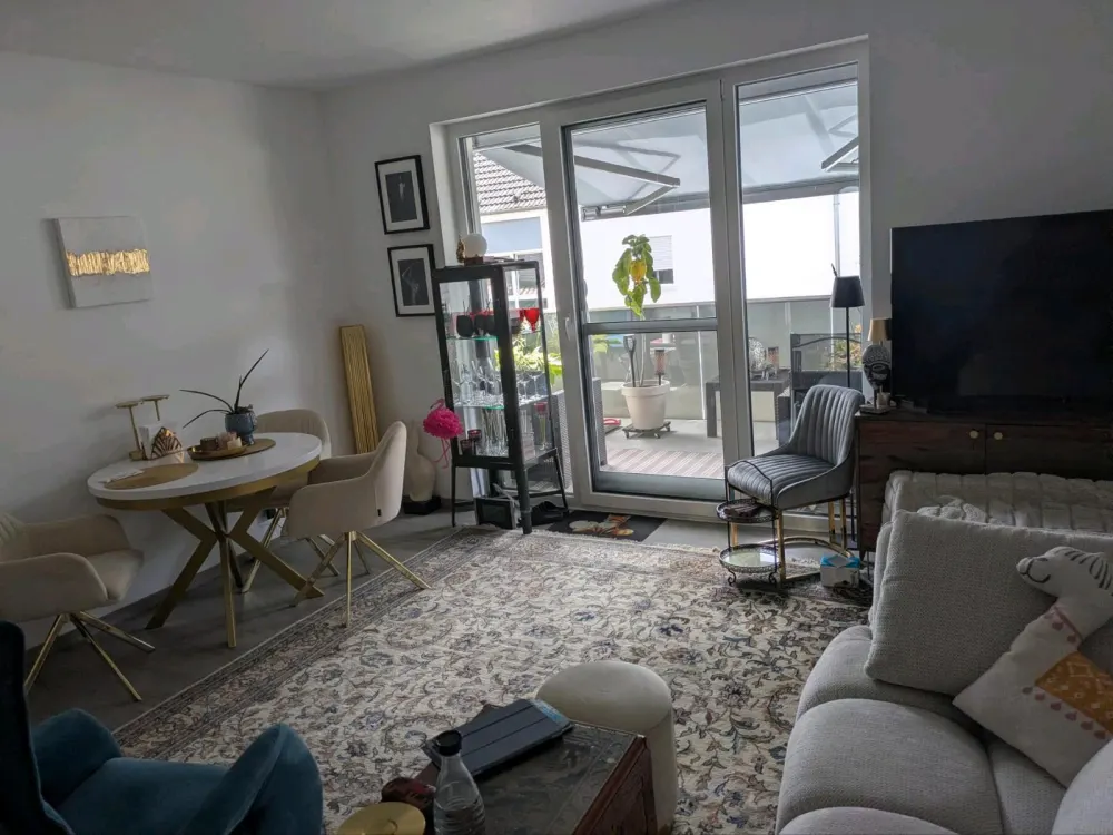 Nordenstadt: Moderne Neubauwohnung in Feldrandlage, 2 Zimmer
