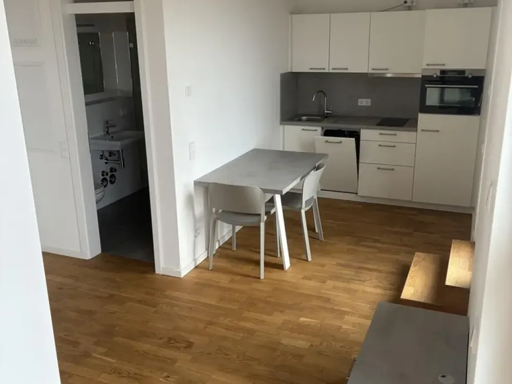 Möbliertes Komfort-Studio in Neubau nahe S-Bahnhof Springpfuhl mit Balkon o. Dachterrasse