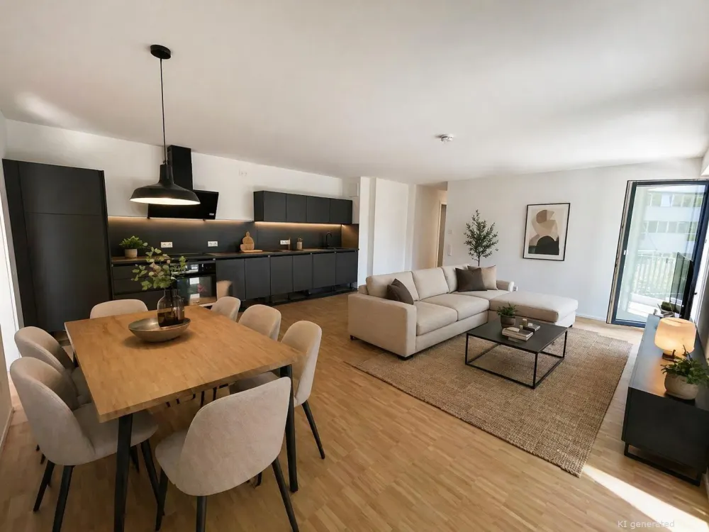 **Familien Willkommen** + 2 Monate mietfrei! 4 ZW im NEUBAU + Balkon, 2 Bäder, Einbauküche, Parkett