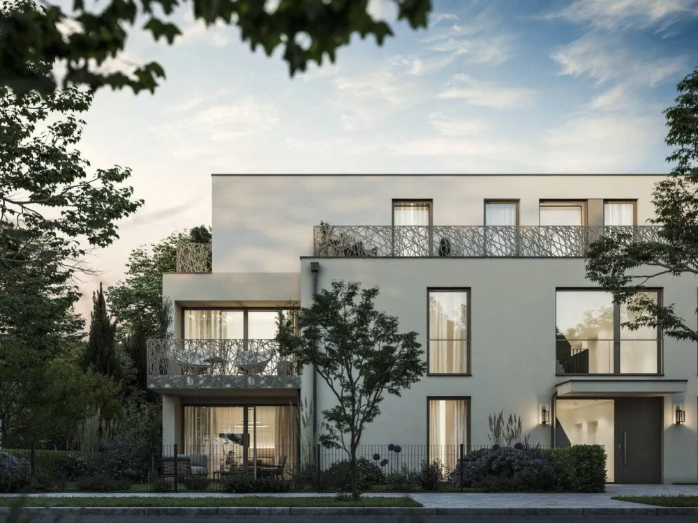 Erstbezug 2026: Helle 2-Zi.-Wohnung in ruhiger Villenlage - Balkon ins Grüne, hohe Decken, TG