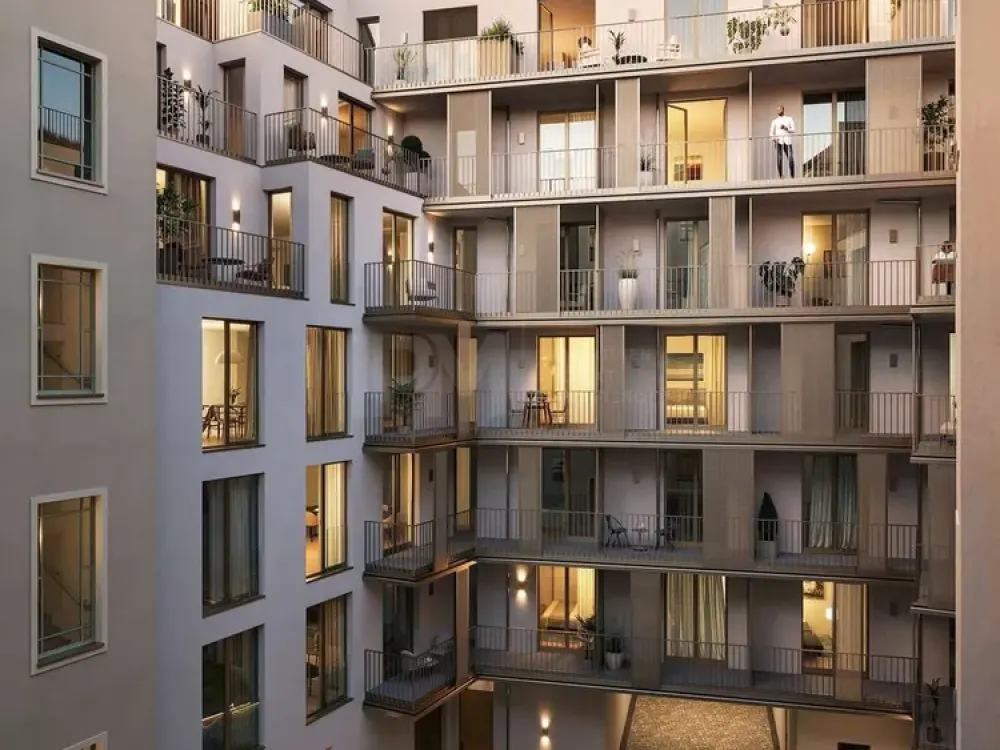 Stilvolle 2-Zimmer-Neubauwohnung mit Balkon in Berlin-Mitte