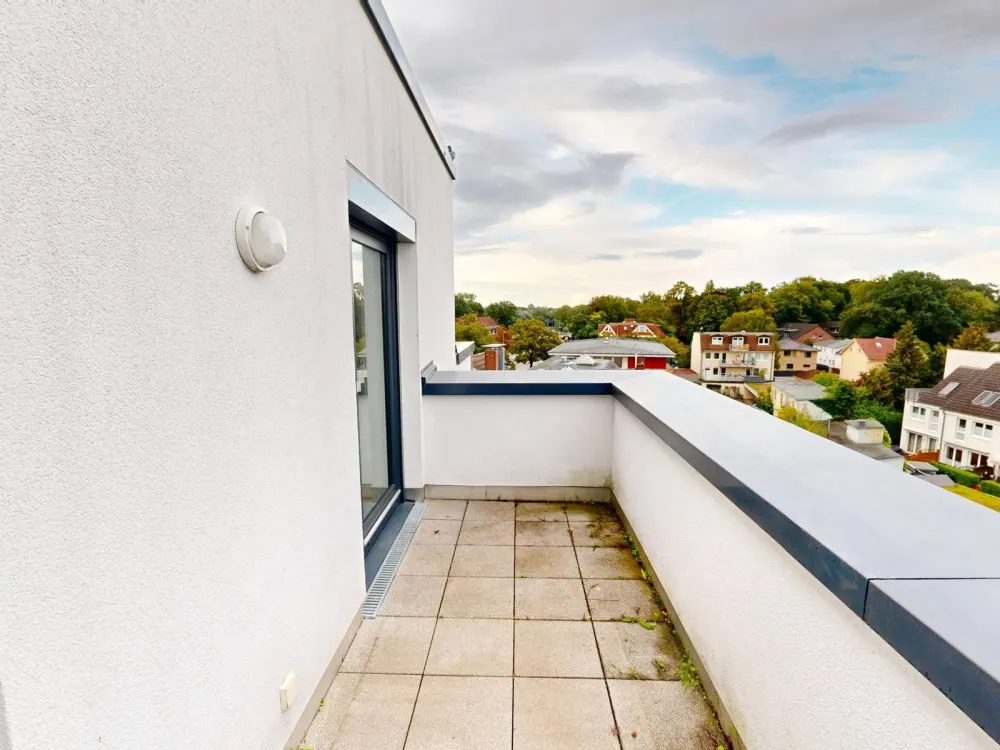 NEUBAUTRAUM: Exklusive 3-Zimmer-Wohnung mit EBK und großer Dachterrasse in Langenhorn