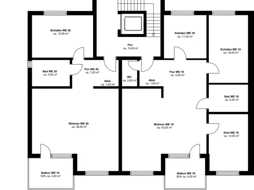 WE 19: Erdgeschosswohnung mit Gartenterrasse