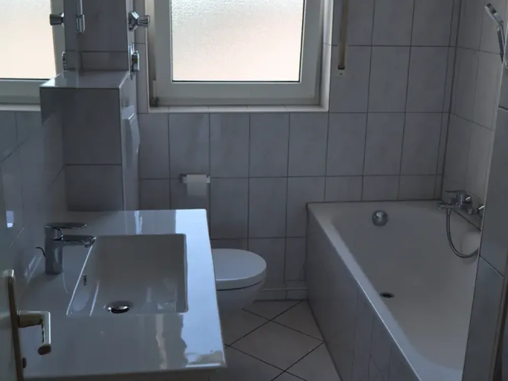 Moderne 2 -Zimmer Dachgeschoss-Wohnung mit Balkon, renoviert, 2 TG, Fußbodenheizung