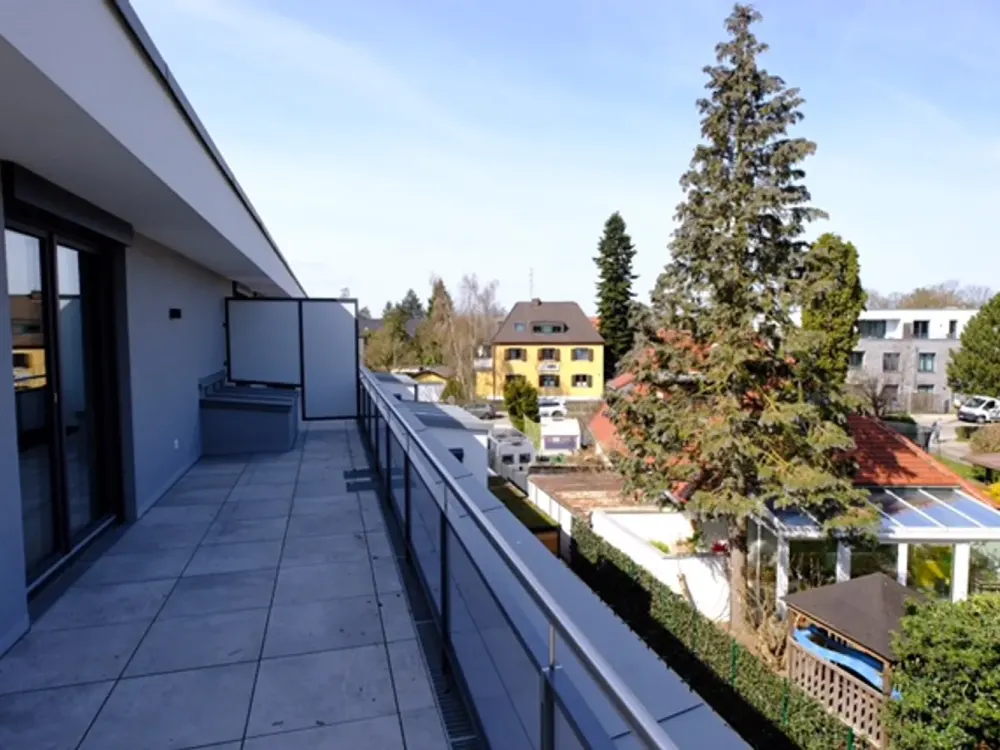 2-Zimmer-Neubau-Penthousewohnung mit Einbauküche u. TG-Stellplatz