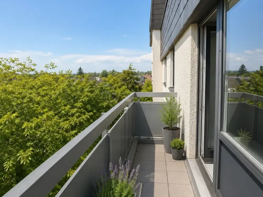 Lichtdurchflutete, geräumige 3-Zimmer-Wohnung mit Bergblick vom Balkon