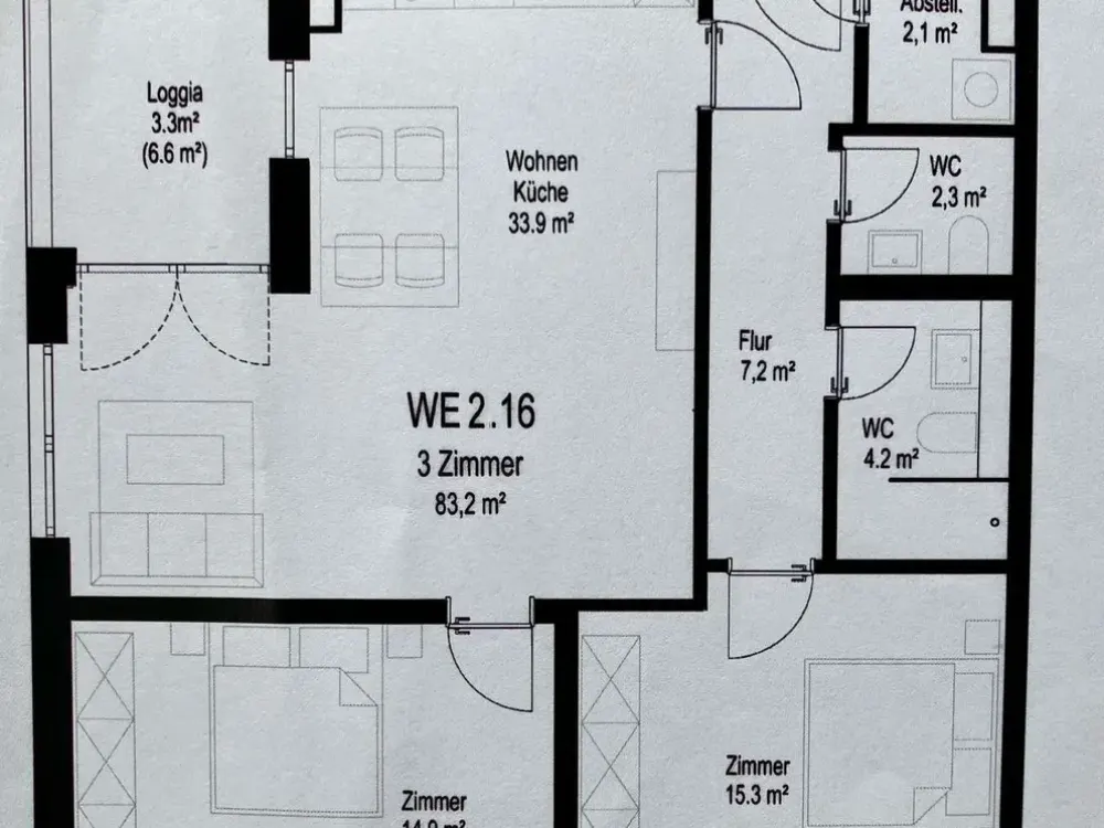 tolle 3-Zimmerwohnung FREI ab sofort