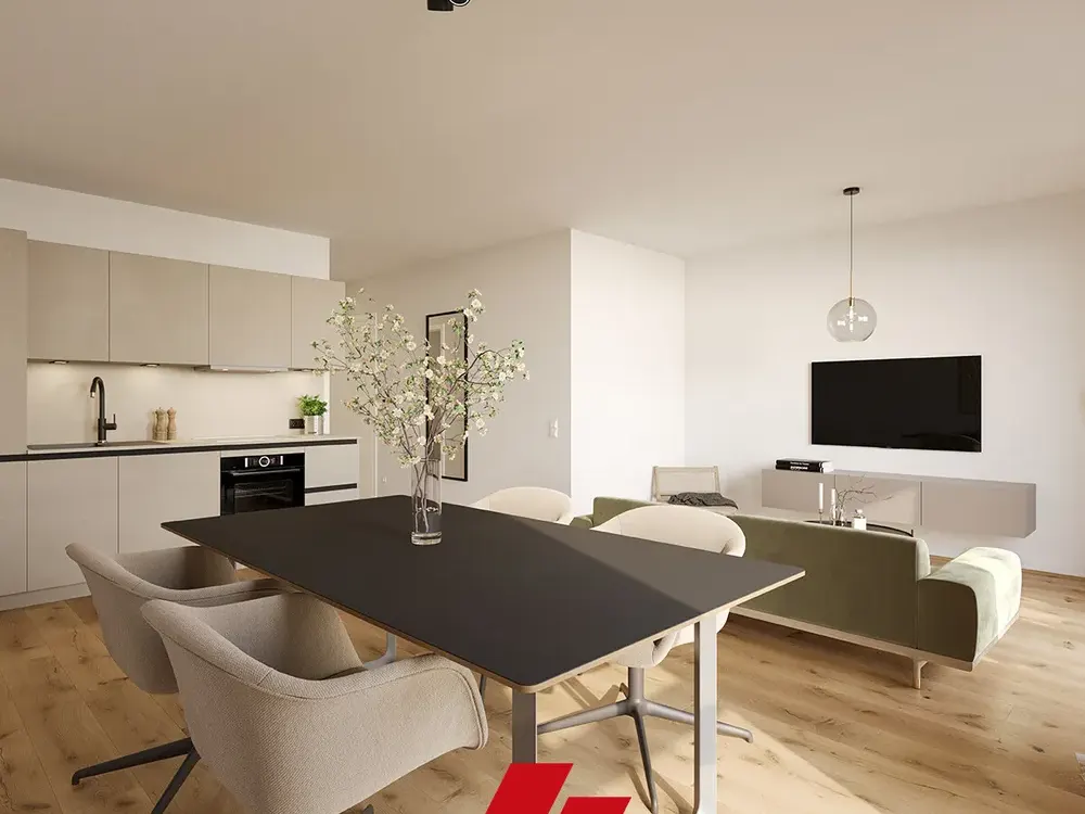 New Build First Occupancy: Exclusive and High-Quality Equipped 3-Room Apartment on the 1st Floor - House C