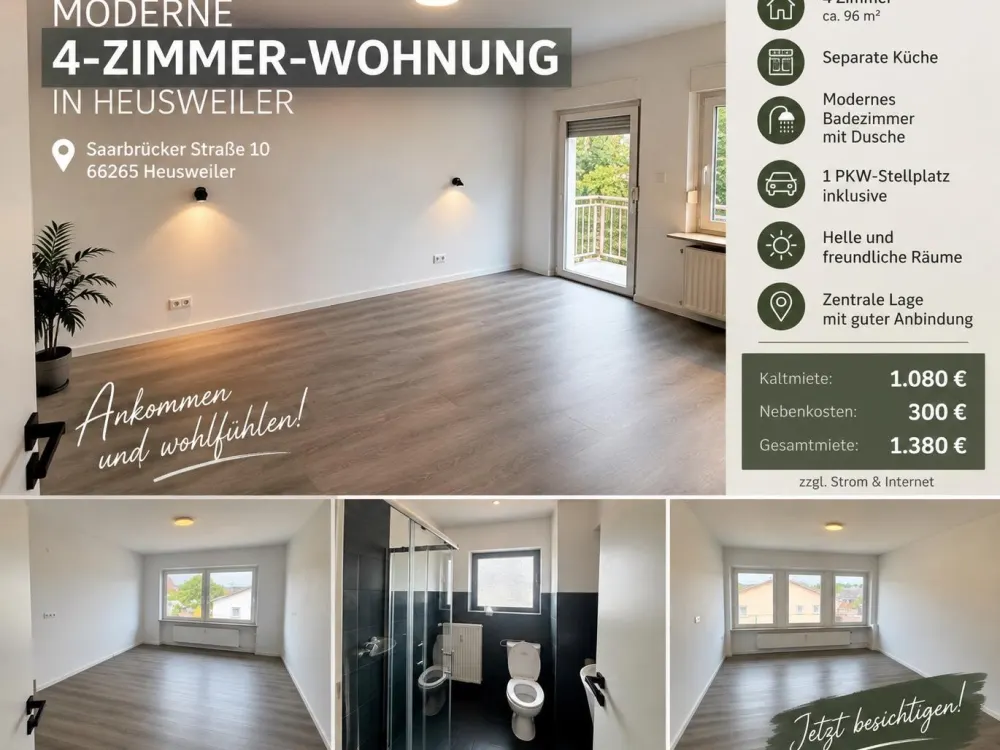 Mietwohnung Heusweiler 4ZKB