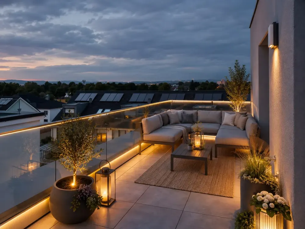 Neubau Penthouse: Klimatisierte 2-Zimmer-Wohnung in Niederdorfelden