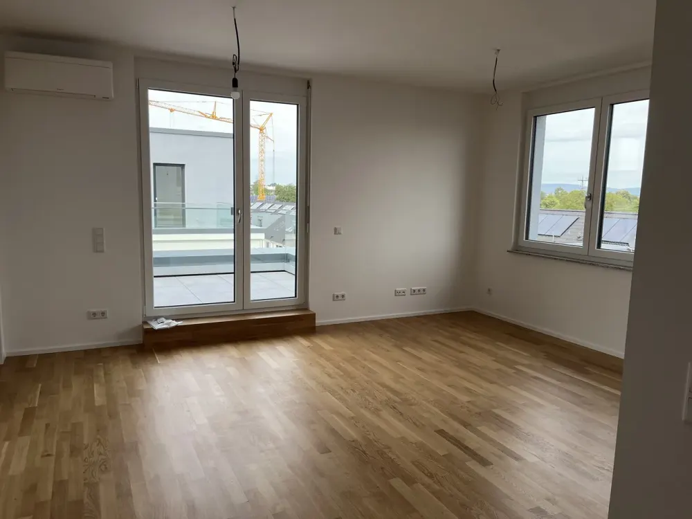 Neubau Penthouse: Klimatisierte 2-Zimmer-Wohnung in Niederdorfelden